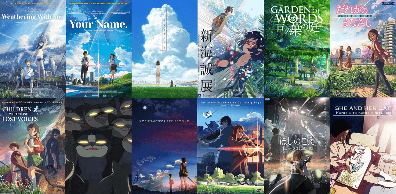 Makoto Shinkai Movie and Animation Collection (1999-2019)