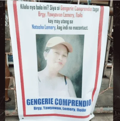 Babae, inireklamo ang pinagkakautangan; mukha niya, pinatarpaulin matapos di makapagbayad