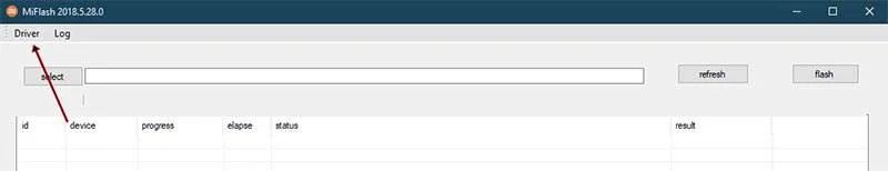 Click-on-the-Driver-option-in-the-MiFlash-Tool.webp