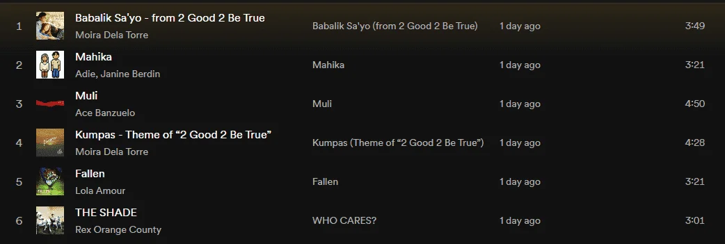 Spotify Hot Hits Philippines Playlist|September|Update