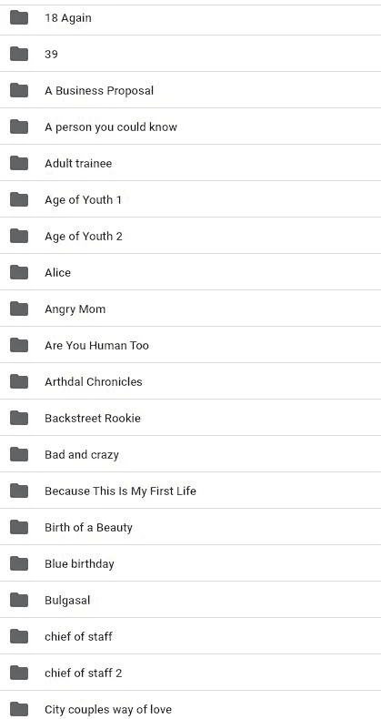 My Collection Of Korean Drama A-Z 100+ [Google Drive Link]
