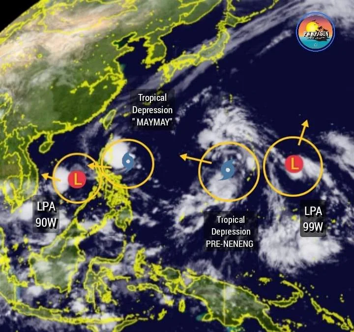 Weather Update for Tropical Depression #Maymay Issued 5:00 Am at October 12 2022