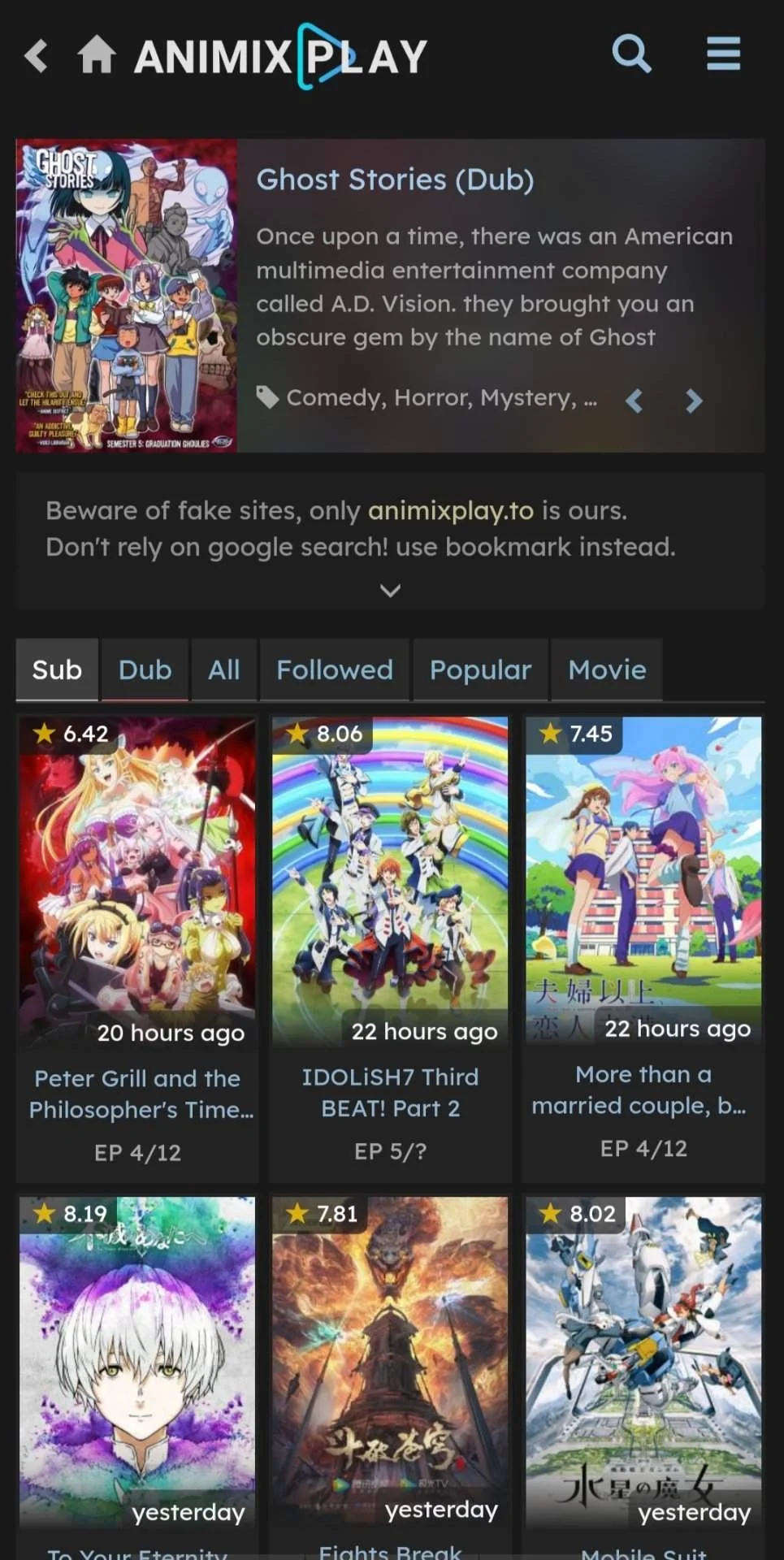 One of the best Anime Sites na High Quality and Free