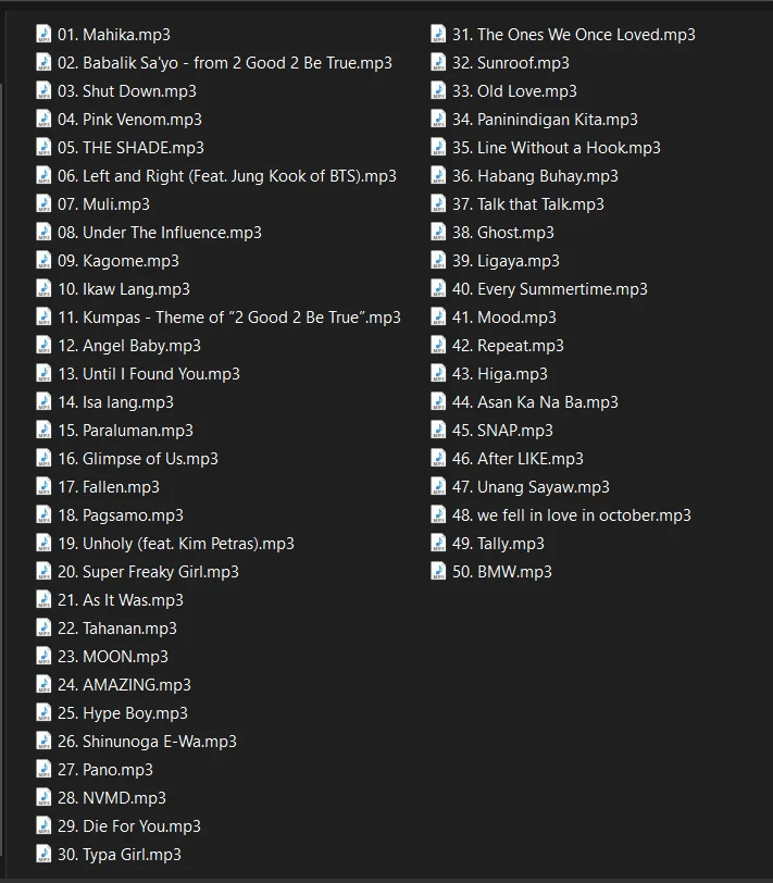 Philippines Top 50 Spotify | November 2022