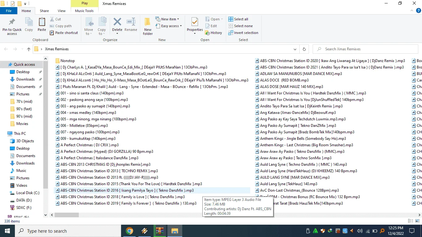 30DECEMBER1990 - Xmas Remixes Collections 2022 (335+10 items) [mediafire link].....
