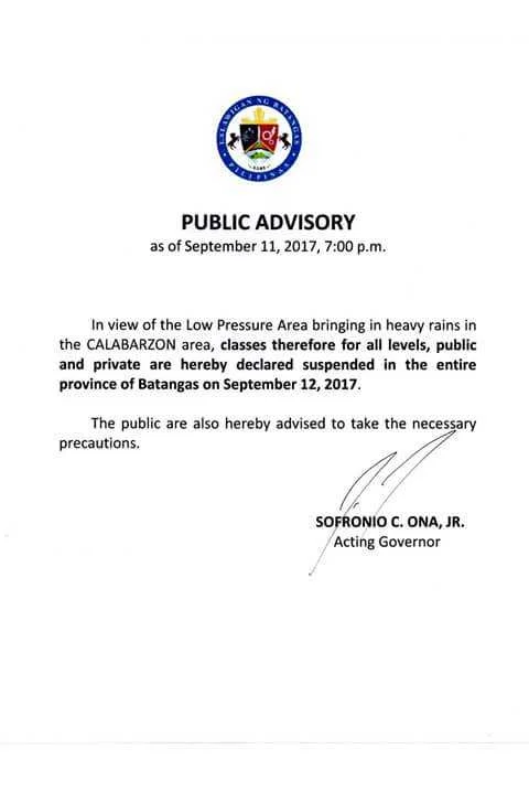 Ala ehh! walang pasok bukas!