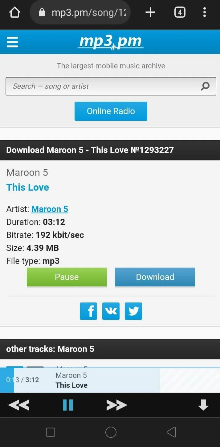 Free MP3 Streaming /Downloading Site