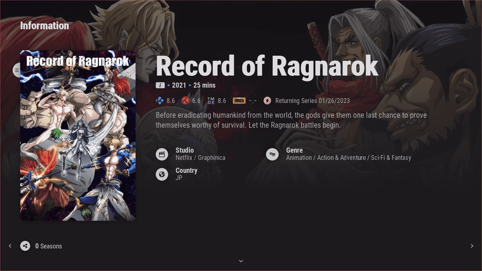 Record of Ragnarok (TV Series 2021/2023) 1080p Dual Audio | EngSub | MEDIAFIRE, GDRIVE, Index 1 CLICK