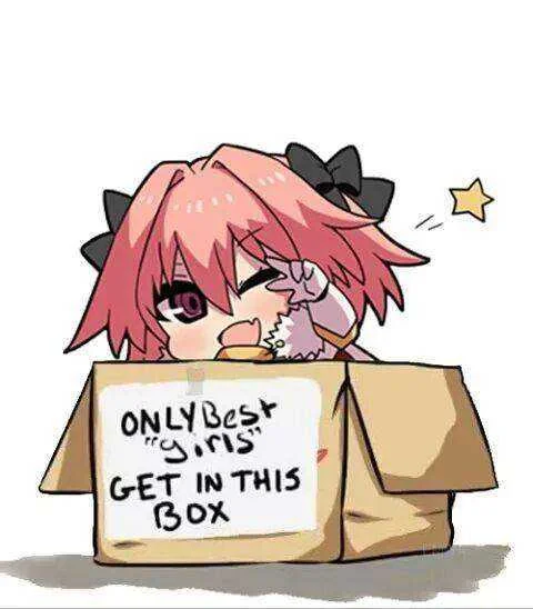 Only best girls put in the box