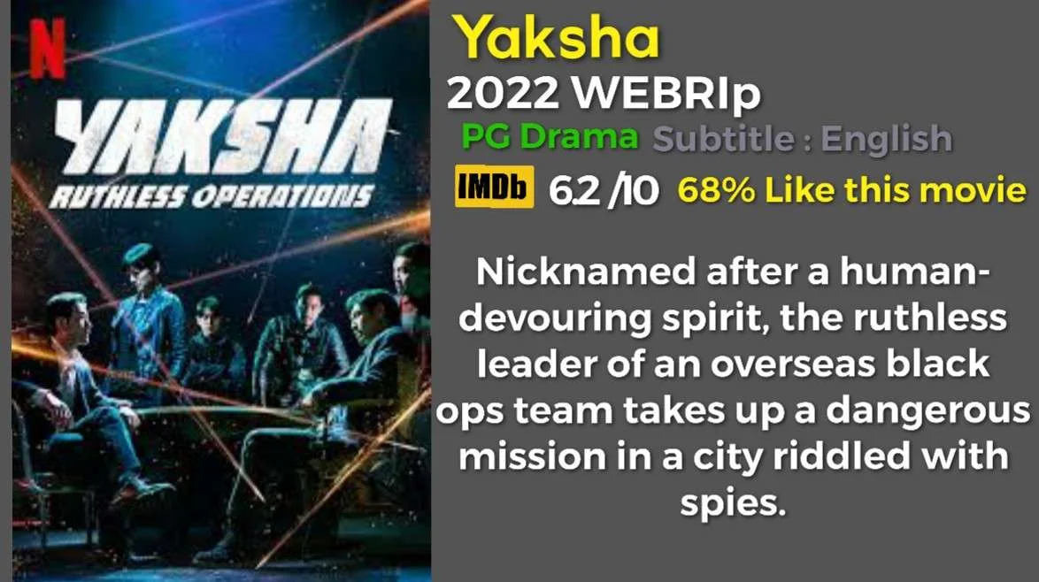 Yaksha Ruthless operation 2023 English sub