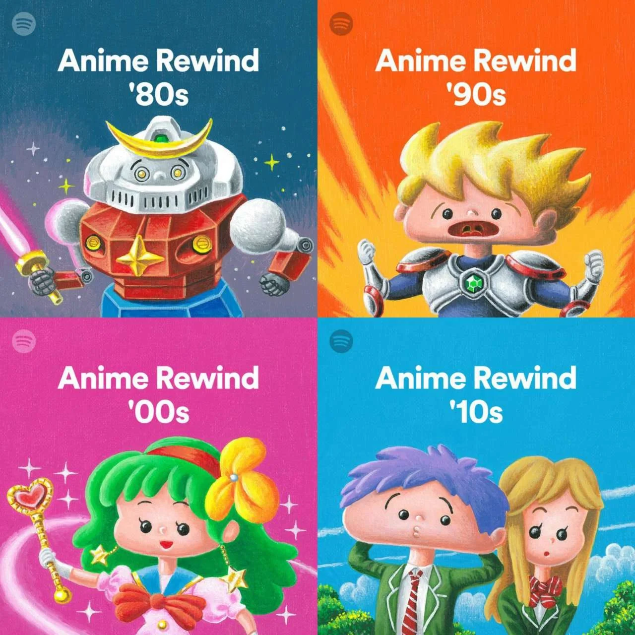 Anime Rewind '10s ~ '80s | Spotify Playlist [320 kbps Vorbis]