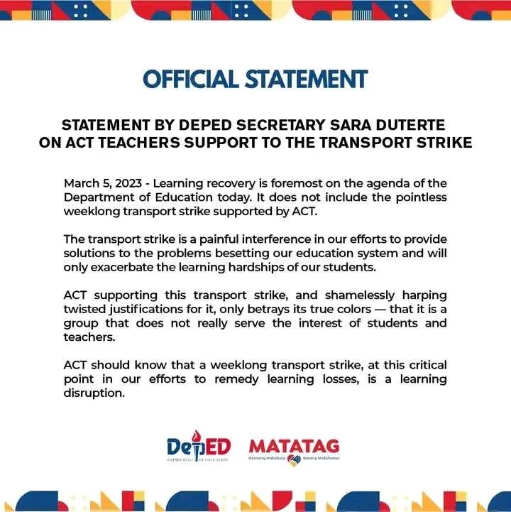 Mga Jeepney Driver Na Nag Protesta Na-Red Tag Daw Ni VP Sara Duterte??