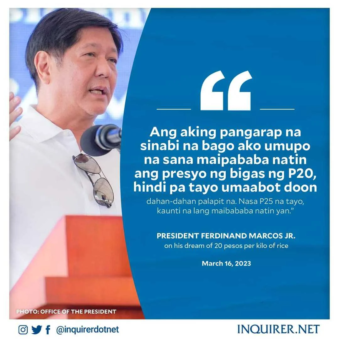 News alert: 20 kilo ng bigas malapit na maging katotohanan