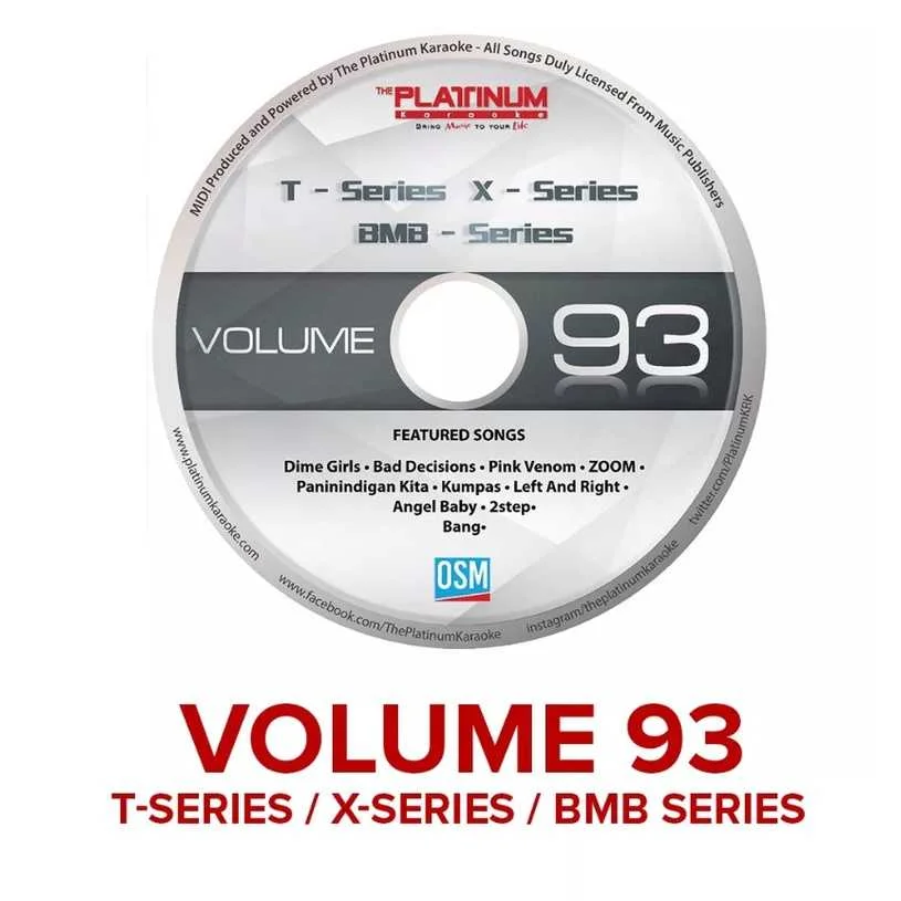 Platinum Karaoke T/X/BMB Volume 93