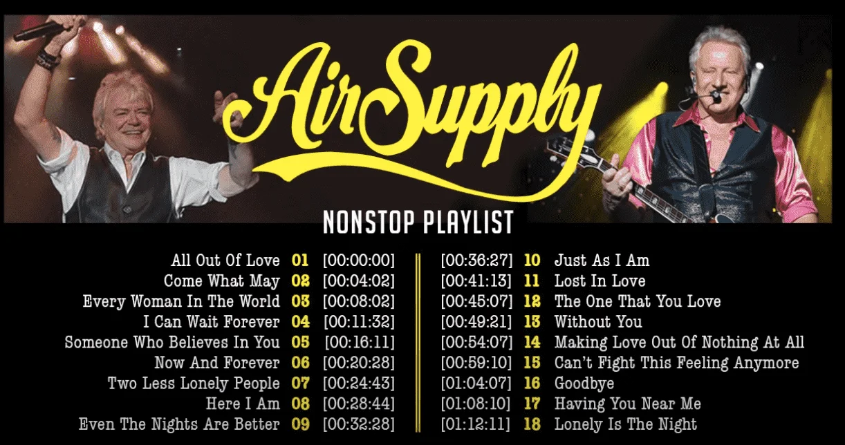 Air Supply Nonstop Playlist