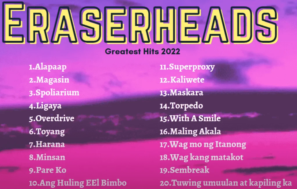 ERASERHEADS Greatest Hits