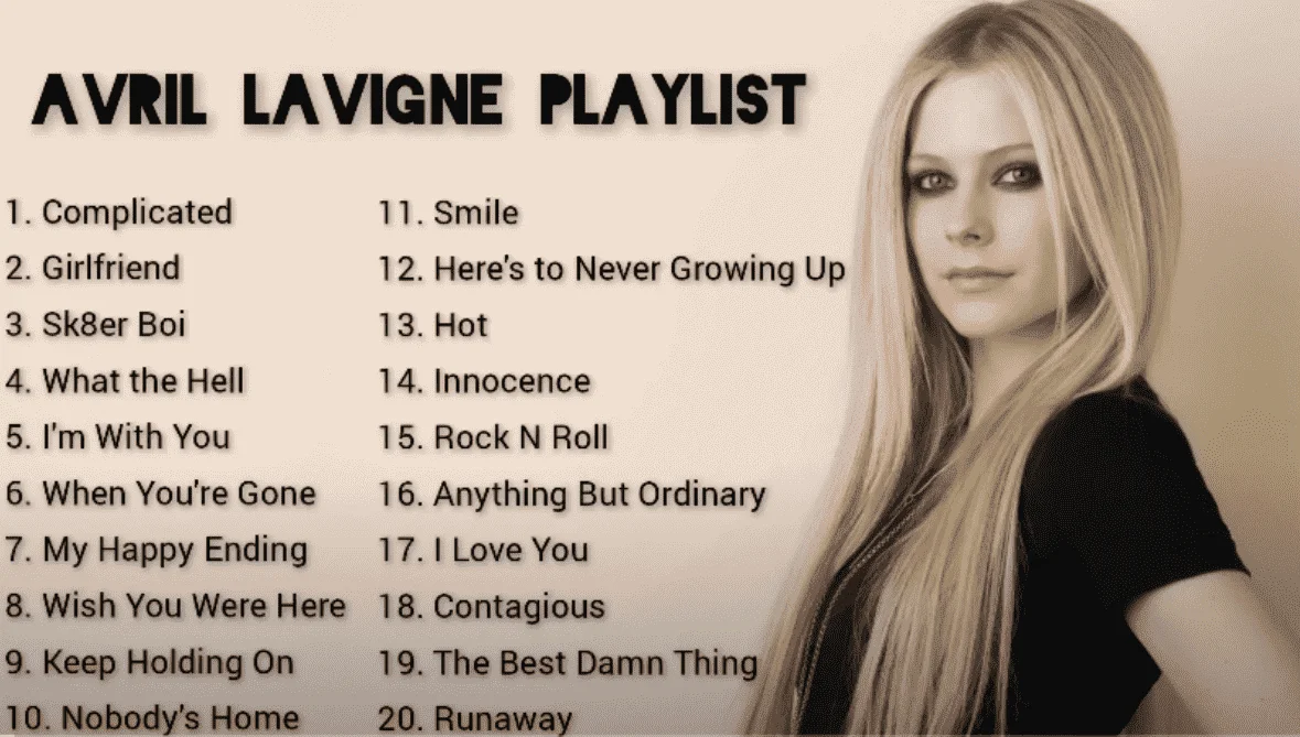 Avril Lavigne Playlist