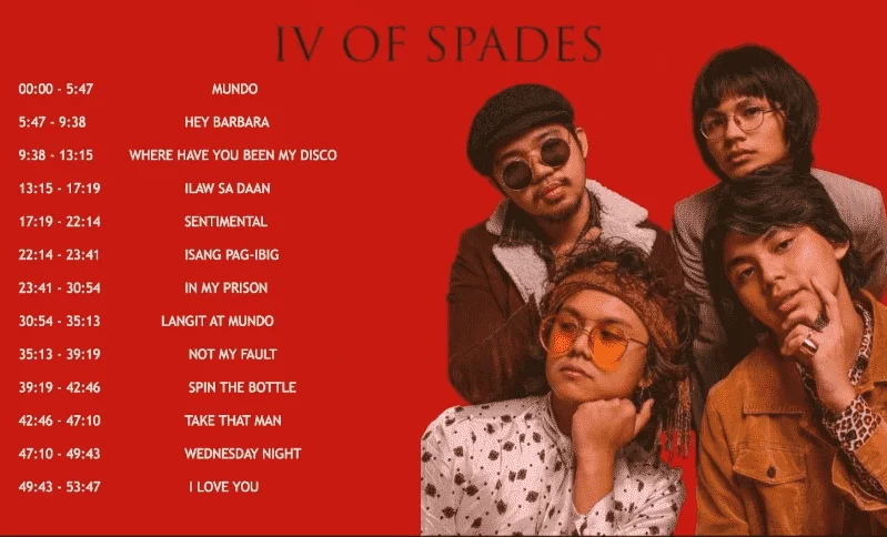 IV OF SPADES Playlist