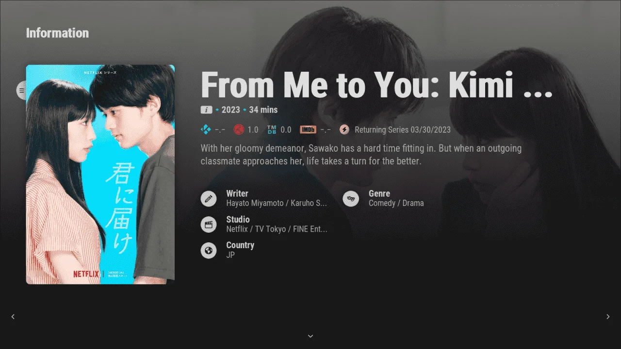 {MF}From Me to You: Kimi ni Todoke 2023 | 1080p | WEB-DL | Dual Audio Jap + Eng