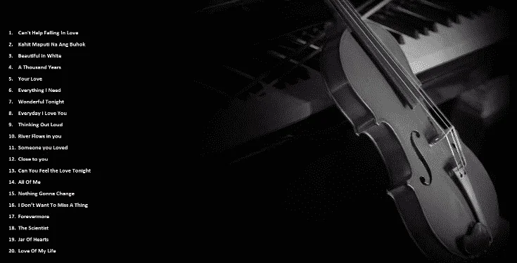Top 20 Wedding Songs - Violin Cover