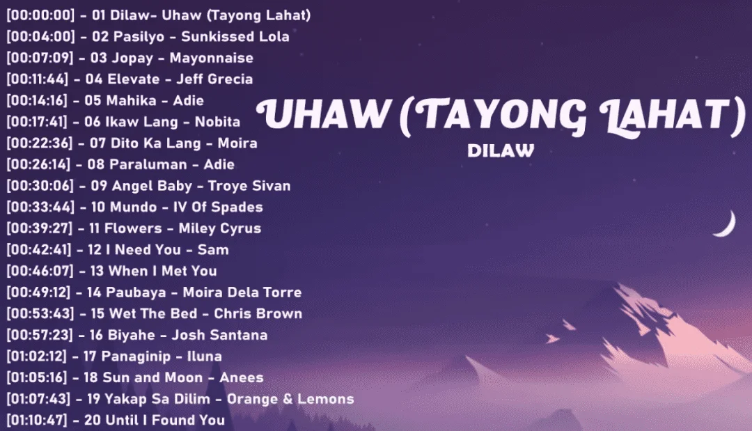 OPM Chill Songs - Adie, Moira, Arthur Nery, Nobita, SunKissed Lola