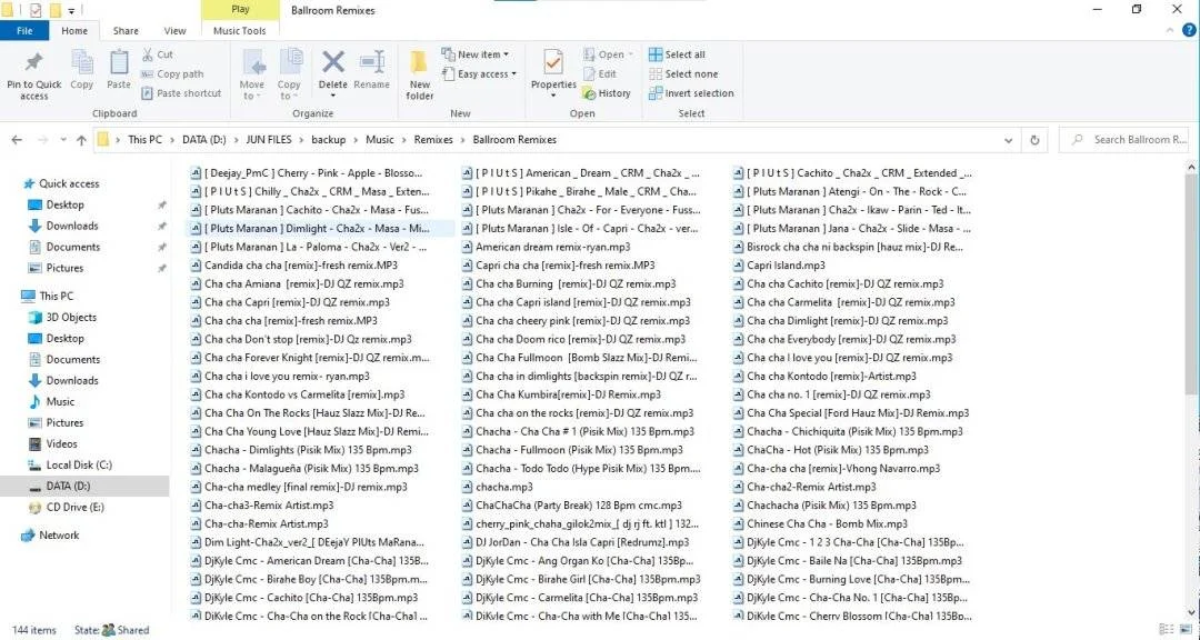Ballroom Cha-Cha Remixes Collections Class B. 144 items [mediafire] [rar] [852mb]