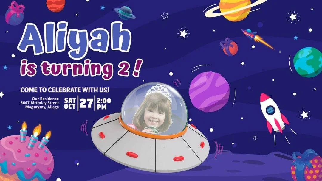 Universe Invitation Card-Tarpaulin (Landscape).webp