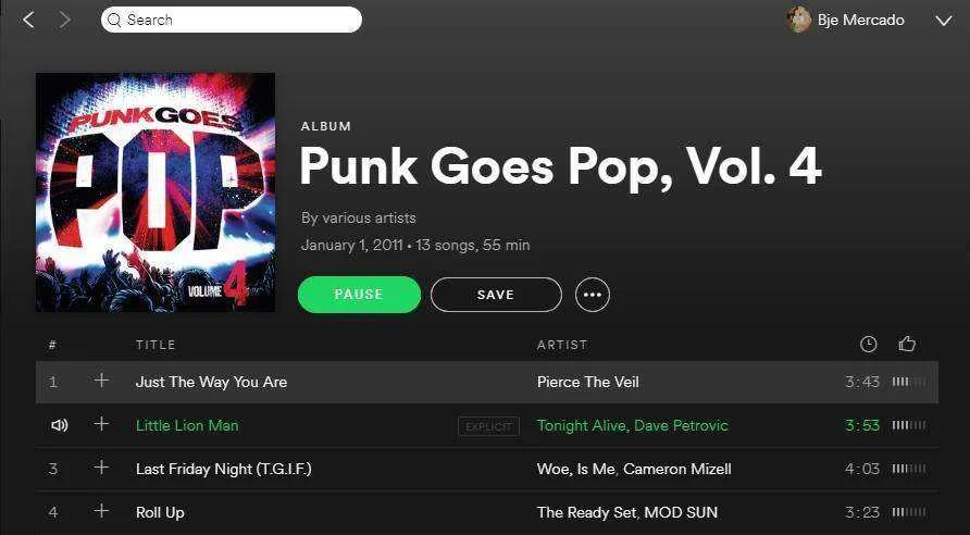[spotify] punk goes pop vol.4