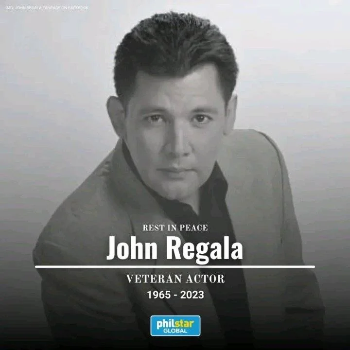 Veteran actor John Regala has passed away. He was 58.