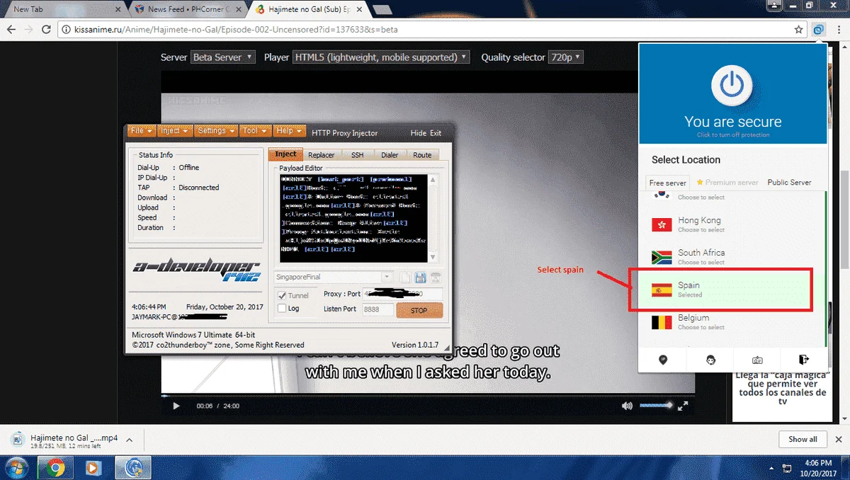 How to download in kissanime using hoxx