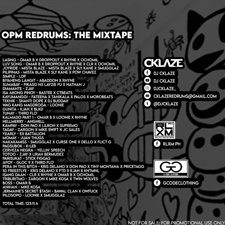 DJ Cklaze - OPM REDRUMS (The Mixtape)
