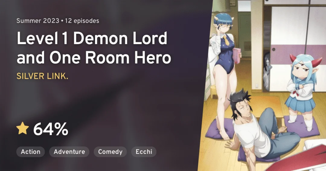 Level 1 Demon Lord and One Room Hero | Episode 1-12 | Complete (720p)