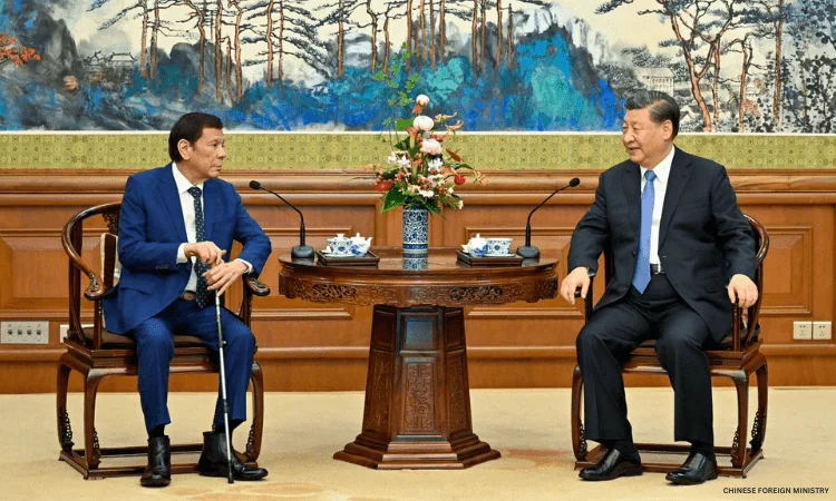 Ex-pres. Duterte meets with Chinese Pres. Xi Jinping in Beijing