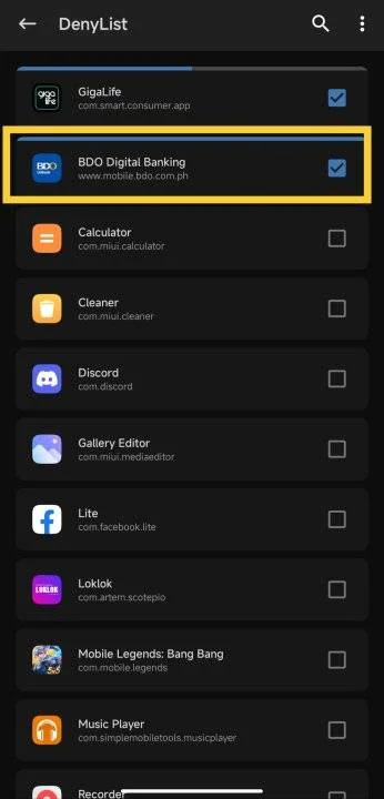 2Magisk App Conf. Denylist.jpg