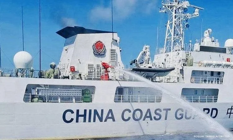 Chinese coast guard fired water cannons on PH vessels en route to Ayungin Shoal  PCG