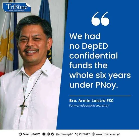 Bro. Armin Luistro, FSC. Former Education Secretary