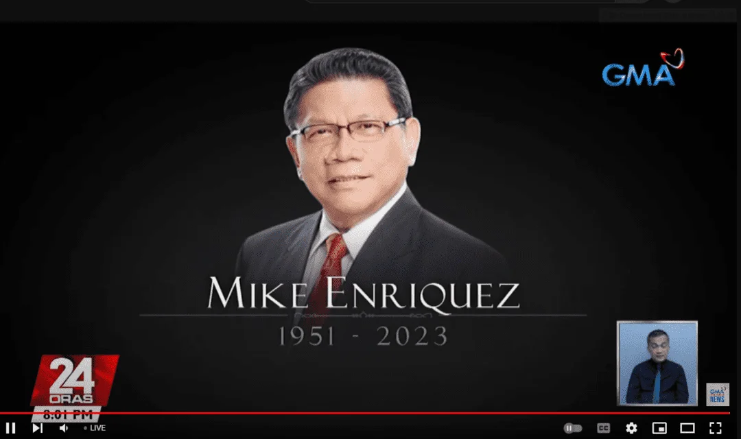 Confirmed na. RIP Mike Enriquez