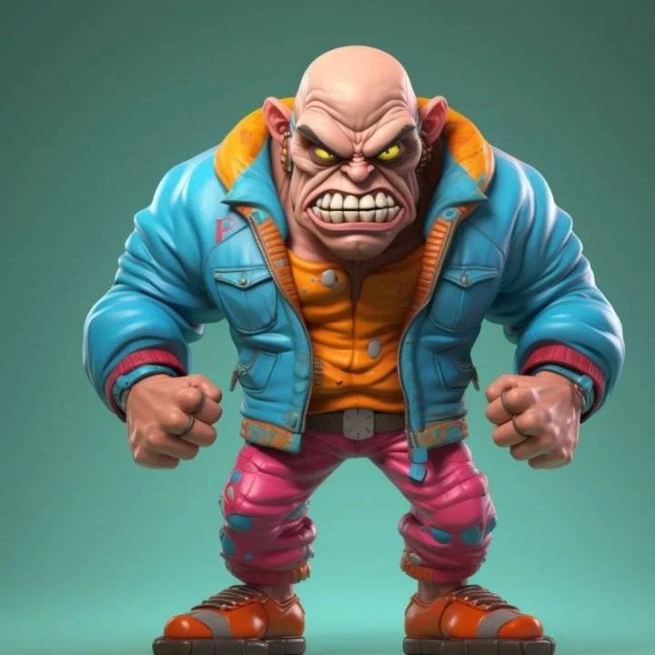 AI Chat & Art_1693565445260_0shuyongglean_techz32_full_body_a_cartoon_character_with_massive_...webp