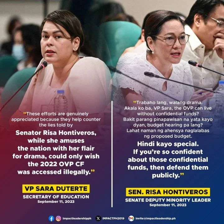 Risa Hontiveros & Sara Duterte