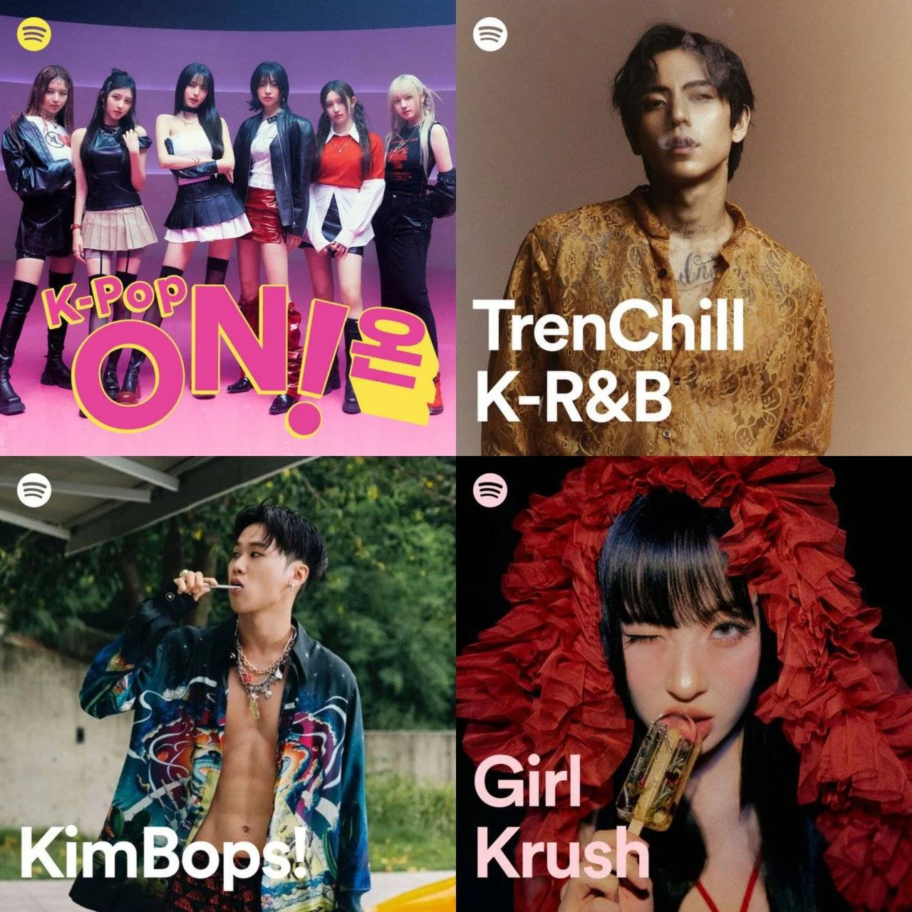 Spotify Playlist | TrenChill K-R&B, KimBops!, K-Pop ON! (), Girl Krush (OGG 320 kbps Vorbis) 10/18/2023