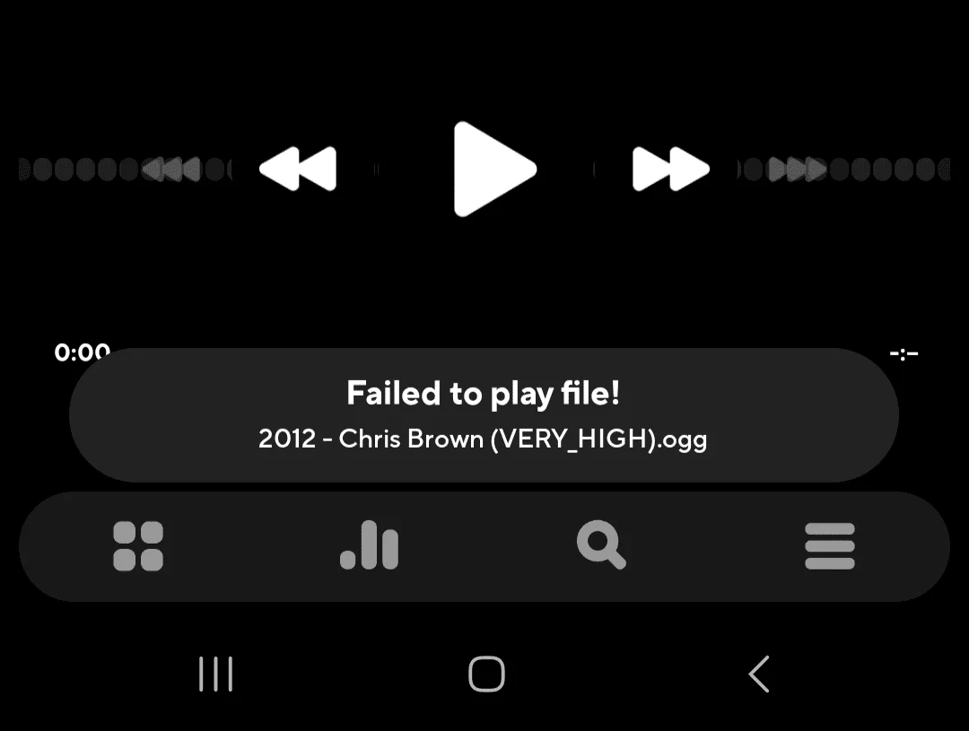 Poweramp - "Failed to play file" after updating to Android 13 / OneUi 5 - Solved