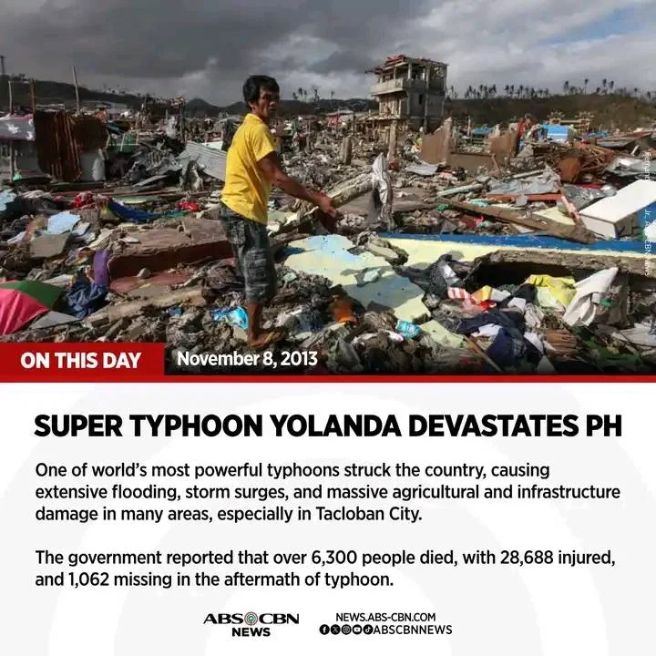 SUPER TYPHOON YOLANDA 10 TAON ANG NAKALIPAS  .