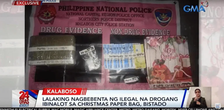 Malabon cops seize 'Christmas present' of P200,000 in drugs
