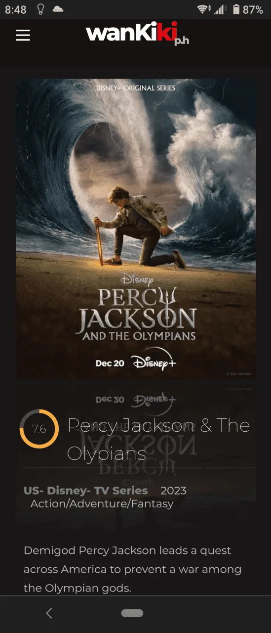Percy Jackson and The Olympians 2023 720p | Season 1 | Episode 1,2,3