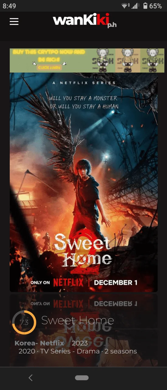 Sweet Home 2023  | Season 1 & Season 2 Completed | Watch Online | Google Drive as fast as 5 Min Download