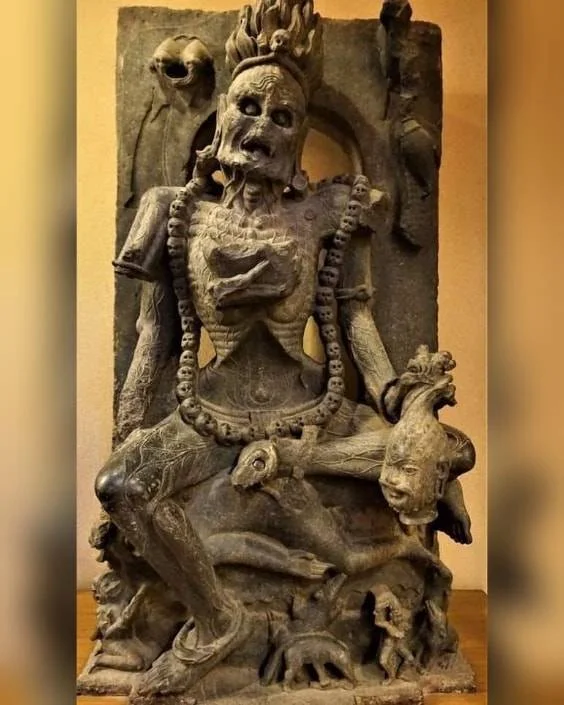 The 8th century AD statue of Chamundi