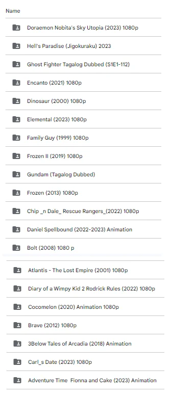 Anime Collections | Google Drive