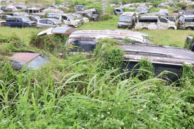 Imported cars rotting in Cagayan freeport