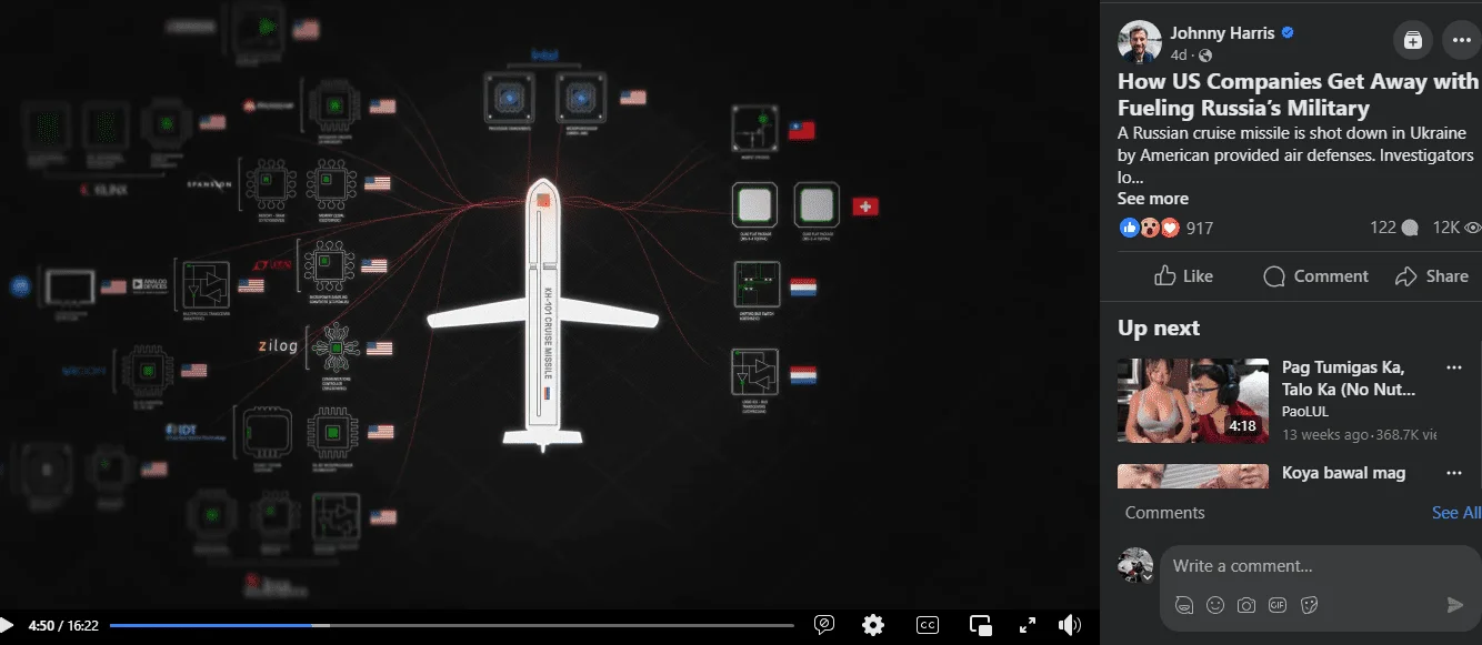 Microchip mostly ng Missile ng Russia (Made in USofA)
