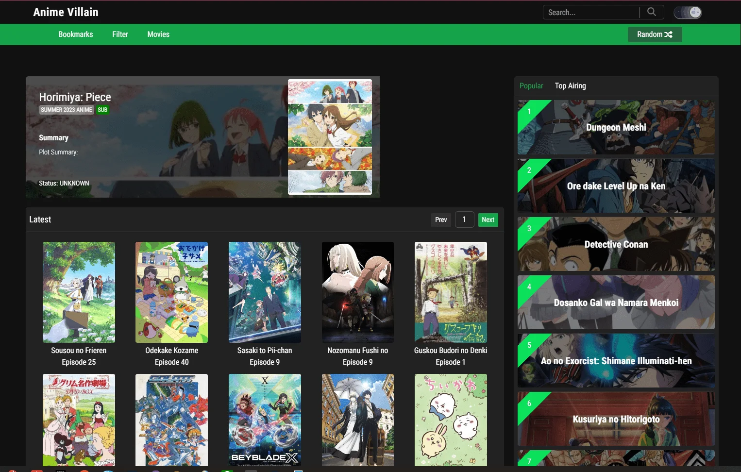 New Anime Website [Stream and Download]